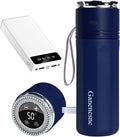 Electric Insulin Cooler Travel Case TSA Approved，USB Type-C Smart Cooling, 20000mAh Power Bank ，Large Capacity Medication Cooler，Medical Cooler for Travel （Blue,inclued 20000mAh Power Bank ）