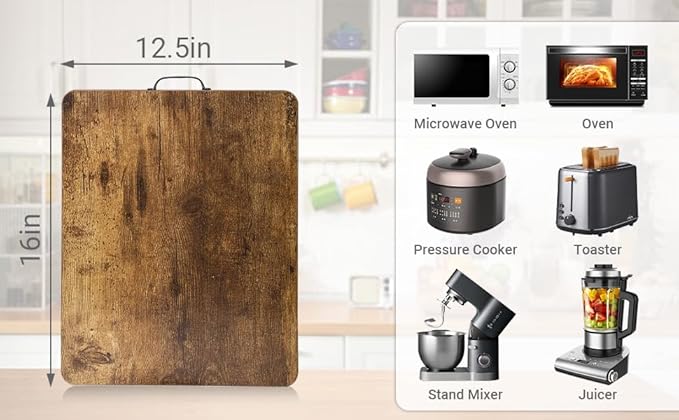 Sliding Tray for Coffee Maker, 360° Rotating Appliance Slider for Kitchen Appliances, Wooden Sliding Tray Suitable for Kitchen Countertops and Kitchen Appliances.(Brown, Large)