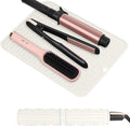 Oversize Silicone Heat Resistant Mat for Curling Irons, Flat Irons, Hair Straighteners and Hot Hair Styling Tools, Portable Hot Tools Sleeve Pad for Travel Vanity Salon(14.2" x 11.0")