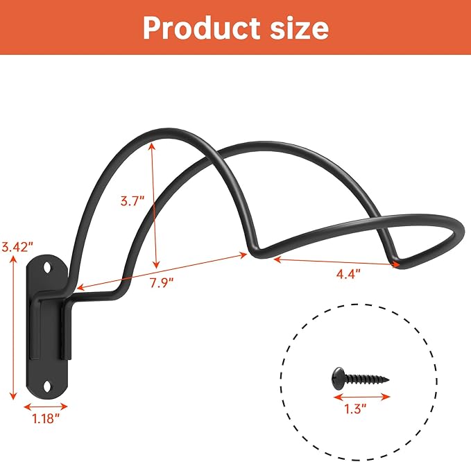 4 PCS Wall Mounted Helmet Rack Roma Helmet Holder Hook Multifunctionnal Metal Rack for Hats Mask Wall Mount Bracket Storage Display Rack with Screws for Equestrian Motorcycle Baseball Rugby Helmetet
