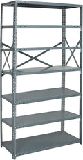 Quantum Storage Systems 75-1836-7 IRONMAN Solid Heavy Duty 7 Shelves 75" H x 36" W x 18" D