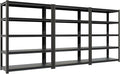 72''H Garage Shelving Heavy Duty,2800LBS Storage Shelves,5-Tier Adjustable Metal Shelve Storage Shelf Rack, Industrial Shelving Unit for Garage, Warehouse, Basement (47" W x 19.7" D x 72" H) 2PC