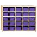 Contender 25 Cubbies Kids Storage Organizer, Toddler Friendly Natural Birch Wooden Cabinet for Books, Art, Craft Supplies, Greengaurd Gold Certified - Made in U.S.A.