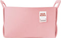 Collapsible Felt BABYPINK Storage Bin Large 14.6"x9.4"x9.4" – Foldable Basket with Handles for Closet, Laundry Room Organization, Toy Storage, Decorative Storage Bins for Shelves, Nursery