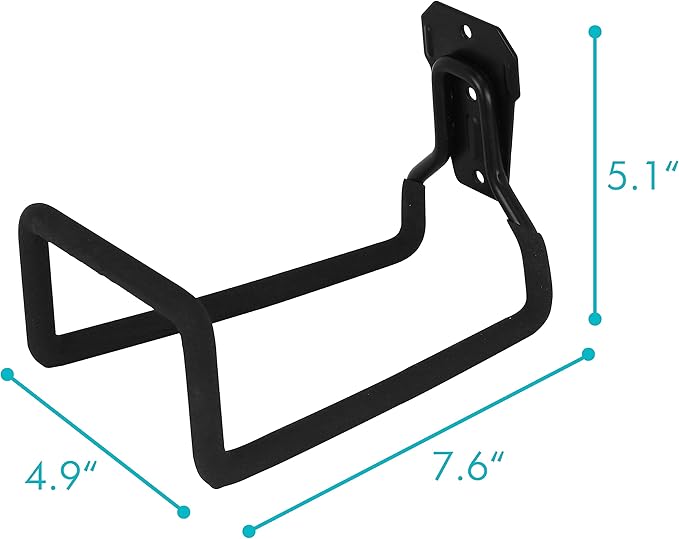 PHYEX Garden Hose Holder Wall Mount, Metal Hanger With Protective Coating, Water Hook for Outside Yard, Fits 50-100 ft Expandable Hoses, Perfect for Garden, Yard, or Outdoor Storage Needs