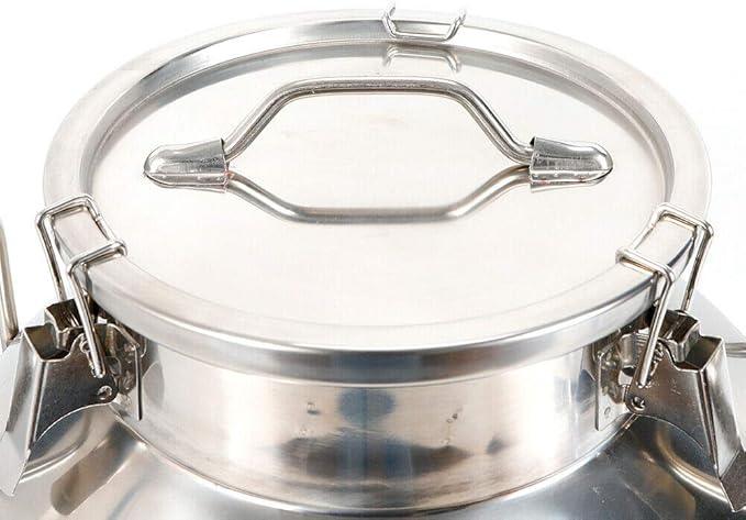 Stainless Steel Milk Can Heavy Duty Milk Jug Milk Bucket Water Jug Ice Bucket Wine Pail Bucket Bottle Tote Jug with Sealed Lid Liquid Storage (50L)