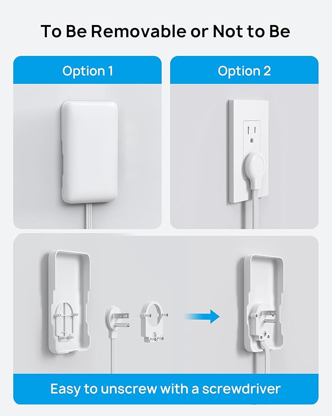 TROND Flat Outlet Cover Extender - 6FT Flat Extension Cord with 8 Outlet and 4 USB, Ultra-Thin Power Strip Cord Concealer with 1700 Surge Protector, Idea for Home Improvement to Hide TV Messy Cord