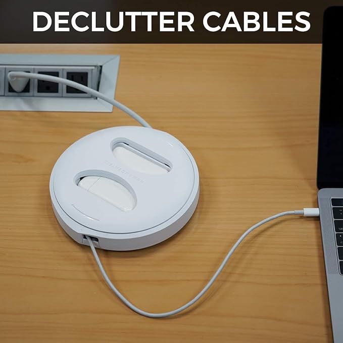 HumanCentric Cord Winder for MacBook Charger Organizer, Cable Reel for MacBook Chargers, Travel Mac Charging Case 85W, 87W, 96W USB-C and MagSafe, Apple Pro + Air Power Cord Storage, Extra Large