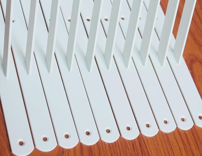16 Pack L22 x H 12" White Heavy Duty Shelf Brackets with Screws Metal Shelf Brackets Shelf Support Angle Brackets for Shelves L Brackets Heavy Duty Floating Shelf