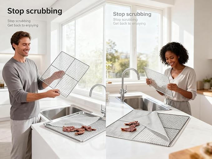 Mesh Silicone Dehydrator Sheets, 10x10 in 10 Pcs/Sets for Food Dehydrator & Freeze Dryer (10x10 INCH Mesh Silicone Dehtdrator Sheet)