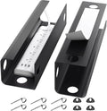 Yecaye 2 Pack Cable Management Under Desk, 31.5 in Under Desk Cable Management Tray,Cord Hider,Cord Organizer, No Screw Wire Management for Office and Home, Black