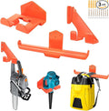 3 Pack Heavy Duty Garage Storage Hooks - Wall Mount Hangers for Weed Eater, Chainsaw, Backpack Leaf Blower - Steel Utility Tool Organizers for Garden Shed