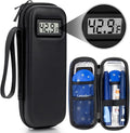 Insulin Cooler Travel Case TSA Approved, Temperature Display Insulin TravelCase, Portable Insulin Pen Cooler Travel Case for Insulin Ice Pack, Travel Diabetic Supplies (Black)