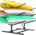 Ultrawall Kayak Storage Rack, Freestanding Kayak Racks For Garage, Adjustable Kayak Stand, Heavy Duty Paddle Board Rack For Kayak, Canoe, Surfboard, 660lbs Capacity, 3 Levels for 6 Kayaks