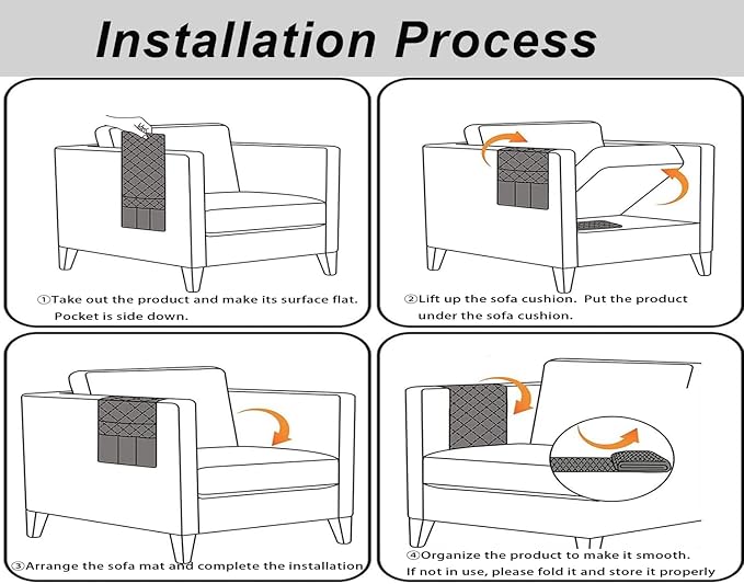 Ntomtuex Sofa Armchair Caddy Remote Control Holder with Water Bottle for Couch Recliner, Armrest Organizer with 7-Pocket Design for Magazines, Eyeglasses, iPad, Phone, Grey