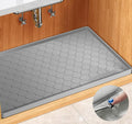 Silicone Under Sink Mat 34" x 22", kitchen Essentials and Gadgets, Shelf liner and Cabinet Protector, Home Organizers and Storage, Waterproof Bathroom Tray