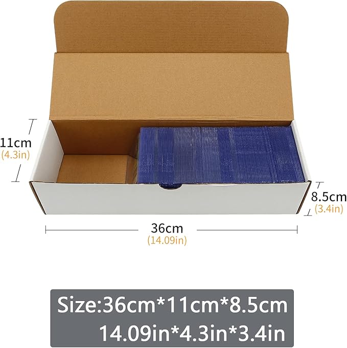 Trading Card Storage Box,4-Pack-3200 Count Corrugated Cardboard Card Box With Mtg/Magic/TCG Storage and Collection,Labels For Card Storage Box