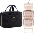 Everfun Hanging Travel Toiletry Bag for Women Traveling With Leakproof Compartment Makeup Cosmetic Organizer Dopp Kit Travel Accessories Essentials Must Have