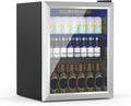 Compact 70 Can/1.7Cu.Ft Mini Fridge For Soda, Beer Or Wine, Portable Small Beverage Refrigerator With Digital Display&Removable Shelves &Reversible Glass Front Door For Office, Dorm, Bar