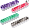 4 PCS Multi-Purpose Cosmetic Storage Box, Desktop Organizers Silicone Make Up Brush Storage Stand Desktop Storage Box for Brush,Eyeliner Pencil,Painting Brush(Green/Pink/Grey/Purple)