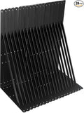 24 Pack L22 x H 12" Black Heavy Duty Shelf Brackets with Screws Metal Shelf Brackets Shelf Support Angle Brackets for Shelves L Brackets Heavy Duty Floating Shelf