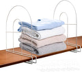 8-Pack 12" Tall Shelf Dividers - Closet Shelf Organizer - Easy to Install - No Tool - White PE Coating Steel