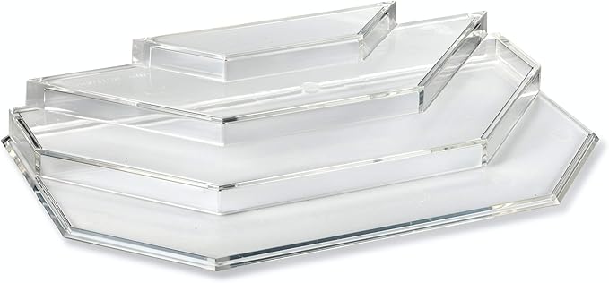 Acrylic Mini Perfume Organizer & Mini Scented Oils Organizer Vanity Display Case 4 Tier Storage Travel Size Rollerball Beauty Perfume Bottles Refillable Tray (2)