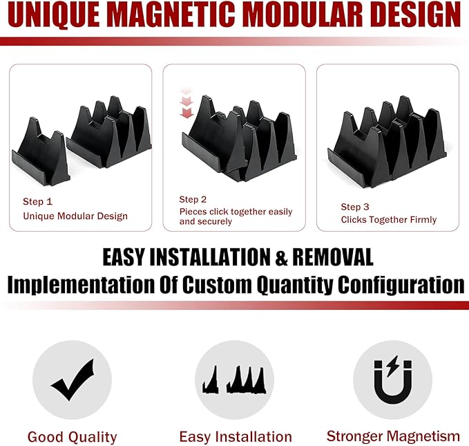 84PCS Magnetic Modular Wrench Organizer Wrench Holder - Wrenchs Tool Organizers for Tool Drawer Storage, Wrenchs Rack with Metric SAE Labels, Tool Storage Set Holder Festival Mechanics pcs