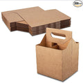MT Products Brown 4 Bottle Holder 12 oz. each - Disposable Bottle Carrier for Transport (Pack of 200) - Made in the USA