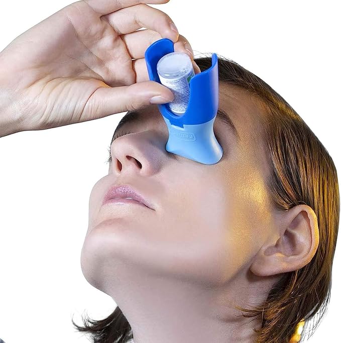 Remedic Eye Drop Guide with Silicone Adapter – Reusable Tool for Clean, Precise Eye Drop Application – Easy to Use Eye Drop Helper for Seniors, Caregivers & Family – Fits Most Eye Drop Bottles