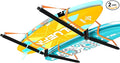 Double Paddleboard and Surfboard Garage Ceiling Storage Racks, Adjustable Height Overhead Storage Ladder Hanger, Heavy Duty Kayak Ceiling Storage with Fix Straps, Holds 200 lbs, Black