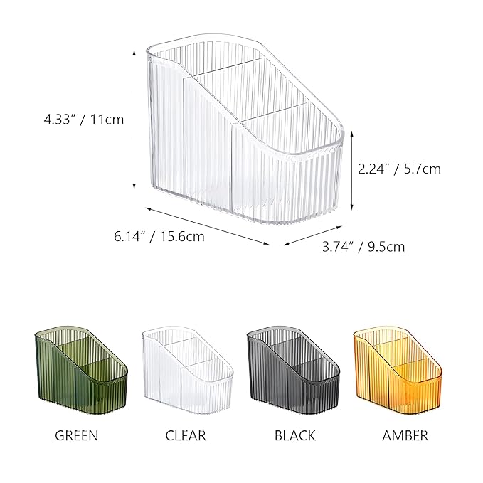 Grean Makeup Brush Holder Organizer for Vanity, Bathroom Countertop Organizer 6 Cups, Toiletry Organizer, Storage & Display for Skincare, Perfume, Hairbrush, Sunglasses & Desk Accessories