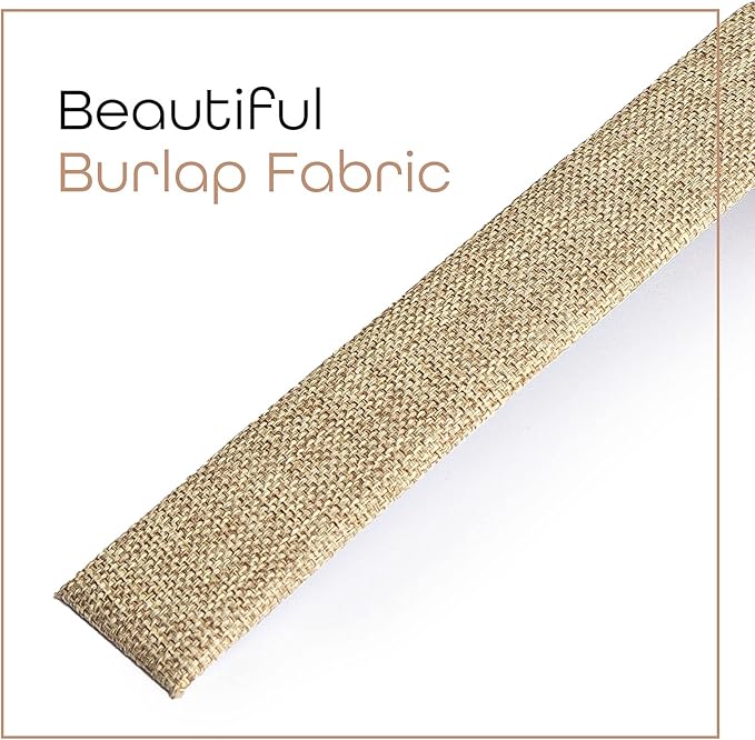 Novel Box 6 Pack Bracelet/Watch Ramp Burlap 2x8.25x2 Inches - Slim and Sleek Ramps for Jewelry Display - Bracelet Holder Organizer Stand for Wedding, Selling & Personal Use