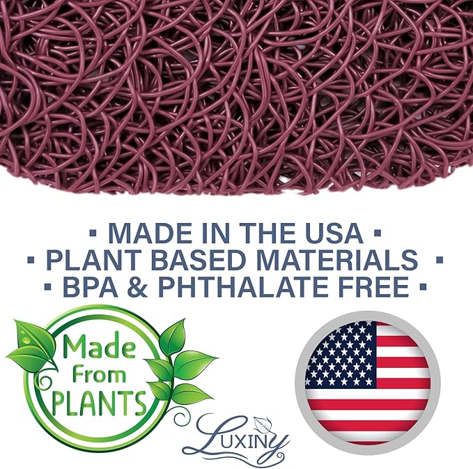 Soap Savers for Bar Soap, American Made by Luxiny, Lifts Soap in Soap Dishes & Shower Soap Holders -Handmade Soap Lasts Longer -Made from Plant Based Materials (Raspberry)
