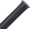 25ft - 1.5 inch PET Expandable Braided Sleeving – Black – Alex Tech Braided Cable Sleeve