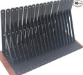 40 Pack L12 x H 8" Black Heavy Duty Shelf Brackets with Screws Metal Shelf Brackets Shelf Support Angle Brackets for Shelves L Brackets Heavy Duty Floating Shelf