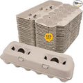 Stromberg's Large Blank Egg Cartons, Bulk Pack for Large Eggs, Perfect for Custom Branding, Safe & Secure Egg Storage, Convenient Stacking for Easy Transport and Storage, 250 Pack