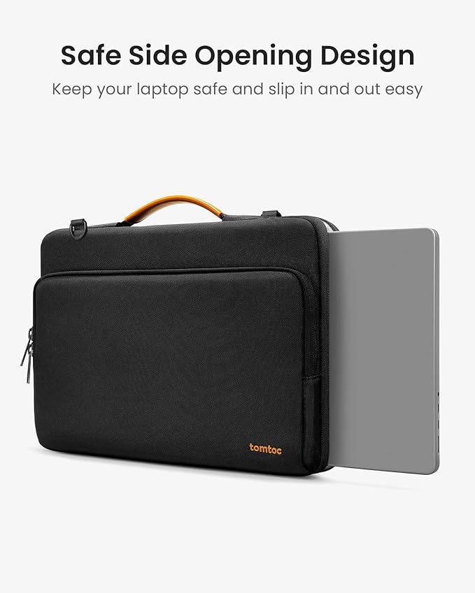 tomtoc 360 Protective Laptop Shoulder Bag for 14-inch MacBook Pro M5/M4/M3/M2/M1 Pro/Max A3434 A3112 A3401 2025-2021, Water-Resistant Carrying Case for 13.5-14.4 Inch Microsoft Surface Laptop 7/6/5