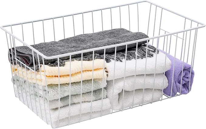 16inch Upright Freezer Organizer Baskets for 13-14,16-21 cu.ft Standup Freezer, Settle freezer chaos and reduce food waste effectively, Durable, Fully Use Space, Improve Air Circulate,Pack 3