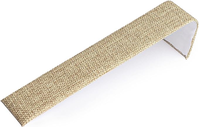 Novel Box 2 Pack Bracelet/Watch Ramp Burlap 2x8.25x2 Inches - Slim and Sleek Ramps for Jewelry Display - Bracelet Holder Organizer Stand for Wedding, Selling & Personal Use