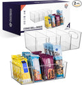 ClearSpace Pantry Organizers and Storage with Removable Dividers – Pantry Organization and Storage Bins or Kitchen and Fridge Organizer – Refrigerator Organizer Bins, Snack Organizers (2 Pack)