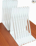 16 Pack L14 x H 10" White Heavy Duty Shelf Brackets with Screws Metal Shelf Brackets Shelf Support Angle Brackets for Shelves L Brackets Heavy Duty Floating Shelf