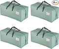 VENO 4 Pack Moving Bags w/Backpack Straps, Heavy Duty, Moving Boxes Alternative, Packing Supplies, Large Storage Totes for Dorm Room Essentials with Zipper for Clothes (Light Green Matte, 4 Pack)