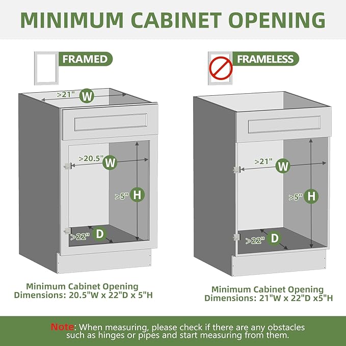 Pull Out Drawers for Cabinets, 19½” W x 21” D Soft Close Slide Out Drawers for Kitchen Cabinets, Cabinet Pull Out Shelves Requires At Least 20½” Cabinet Opening