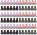 6Pcs/Set 24 Inch Nail Polish Rack Wall Mounted, Lipstick Essential Oil Bottle Clear Holder Organizer, Big Display Stand Wall Shelf for Bottle Cup Make-ups