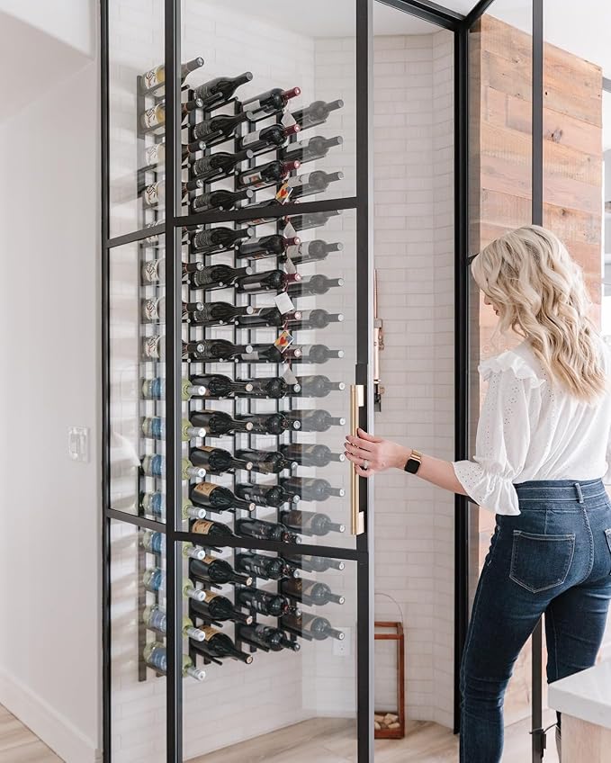 Ultra Wine Racks Cork Out Wall Mounted Wine Rack (1 Foot, Matte Black, Holds 3 Wine Bottles) - Modern & Minimalist Metal Wine Storage for Home Bar, Kitchen, Dining Room, Wine Cellar
