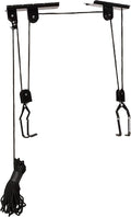 Bike Hanger - Overhead Hoist Pulley System with 100lb Capacity for Bicycles or Ladders - Secure Garage Ceiling Storage by Rad Sportz