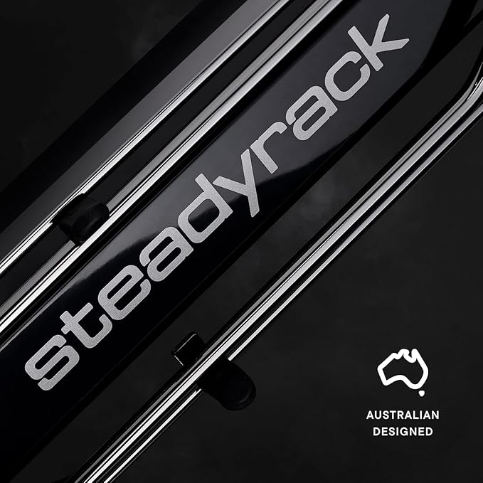 Steadyrack Bike Rack for Mountain Bikes - The Original Wall Mounted Vertical Bike Storage - Fits Wide Tires - Space Saving Pivot Design - Heavy-Duty Steel Rack for Indoor Garage, Apartment or Home Use