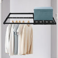 Expandable Closet Shelf, 16-53 Inches Metal Closet Rod Organizers and Storage Shelves Space Saving DIY Divider Separator for Cabinet Wardrobe