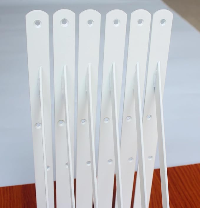 8 Pack L14 x H 10" White Heavy Duty Shelf Brackets with Screws Metal Shelf Brackets Shelf Support Angle Brackets for Shelves L Brackets Heavy Duty Floating Shelf